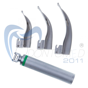 Ensemble de laryngoscope LED Odontomed 2011 Macintosh ODM-25-03F, instrument manuel réutilisable, 5 lames en acier inoxydable, fibre optique, ORL - Product Image 3