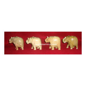 Unique Design Indian Artist Natural Soapstone Elephant Design <b>Incense</b> <b>Stick</b> <b>Holder</b> <b>For</b> Home Decoration And Business Gift Purpose - Product Image 1