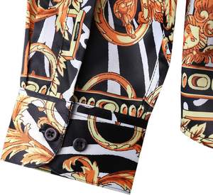 Venta caliente al por mayor Vintage Heavyweight Shirt para hombres Custom Printed Graphic Shirt Casual Streetwear Sublimación Shirt para hombres - Product Image 5