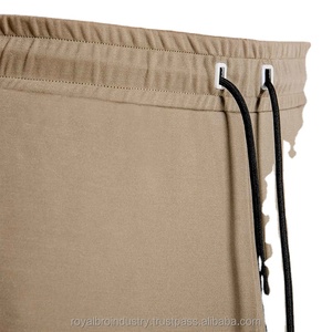 กางเกงวอร์มเข้ารูปของผู้ชายกางเกงวิ่งออกกำลังกายผ้าฝ้ายโพลีเอสเตอร์มีกระเป๋าแบบมีซิปชุดวิ่งแบบลำลอง - Product Image 2