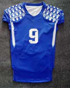 La más alta calidad de diseño personalizado sublimación jóvenes uniformes de fútbol americano aparejos sarga Jersey pantalones integrados - Product Image 4