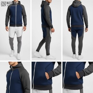 Chándales personalizados de alta calidad 100% algodón polar 450gsm peso pesado al aire libre Fitness nueva llegada gimnasio Jogger pulóver chándal - Product Image 6