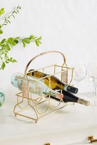 Classic Iron <b>Bottle</b> Stand Enhancing Traditional Kitchen Decor And Practical <b>Bottle</b> Storage Solution - Product Image 5