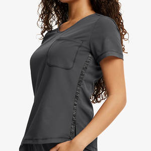 ชุดยูนิฟอร์มพยาบาลแบบสครับสำหรับผู้หญิง ดีไซน์ทันสมัย บริการ OEM ชุดยูนิฟอร์มทางการแพทย์ ชุดสครับโรงพยาบาล แขนสั้น ดีไซน์ล่าสุด - Product Image 2