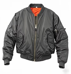 Service OEM Manteaux pour hommes Veste de course personnalisée Bomber brodée en satin Vêtements pour hommes Veste coupe-vent de baseball de course à pied - Product Image 2