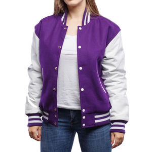 Chaqueta Universitaria para Mujer, Tejida, Reversible, de Forro Polar, Mangas Largas, Personalizable, de Alta Calidad - Product Image 2