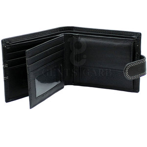 กระเป๋าสตางค์หนังแท้ทรงหรูสำหรับผู้ชาย ขนาดพกพา ทนทาน เหมาะสำหรับใช้ในชีวิตประจำวัน ใส่เงินสดและบัตรได้ - Product Image 2