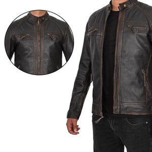 Chaqueta de Cuero Unisex Talla Estadounidense al por Mayor 2025, Abrigo de Invierno, Chaqueta de Motociclista de Cuero Sintético PU, Cuello Alto, Secado Rápido, Transpirable - Product Image 4