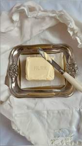 Beurrier en acier inoxydable finition argent, qualité alimentaire, décoratif, pour la maison, le service, le restaurant, 100 pièces, passe au lave-vaisselle - Product Image 3