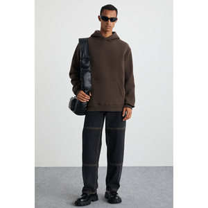Sweat-shirt à capuche ultra doux en tissu biologique avec poche kangourou pour homme GRIMELANGE Cartmel - Product Image 6