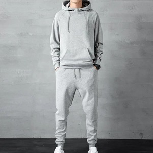 Sweat-shirt tendance pour hommes, pantalon de survêtement, veste, pantalon à capuche avec capuche et cordon de serrage, ensemble de vêtements de sport, 1 ensemble - Product Image 4