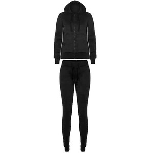 Entrenamiento personalizado Jogging Cómodo Cremallera Chándales Conjunto de dos piezas Chándales para mujeres en buena calidad con precio bajo - Product Image 3