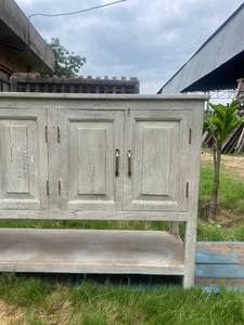 Aparador de madera blanco tradicional, muebles de almacenamiento para el hogar versátiles para granja, comedor, cocina, dormitorio, taller, sala de estar - Product Image 5