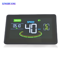 H6C komputer sepeda dengan tampilan LCD, komputer sepeda balap berkabel desain baterai jarak jauh tahan hujan untuk pengendara sepeda