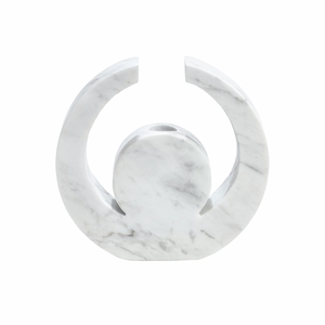 MOON DESIGN <b>Marble</b> <b>Candle</b> Holders Perfectly Crafted to Elevate Your Home Decor with a Touch of Elegance nature Sophistication - Product Image 1
