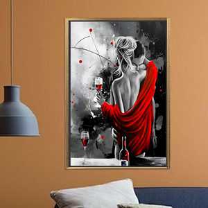 Impression sur toile pour couple romantique : Art mural élégant pour l'amour, TOILE ENCADRÉE DORÉE - Product Image 1