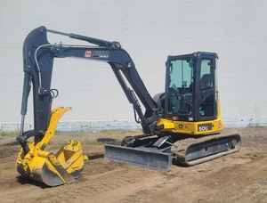 <b>Top</b> Condition John Deere 50G Mini Excavator for Sale 5 Ton Diesel Engine Zero Tail <b>Swing</b> Compact Rubber Track Machine - Product Image 5