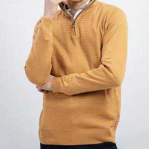 Sweat-shirts à demi-zip en toile 100 % coton et fibre de bambou pour hommes, couleur unie classique, manches longues, à capuche, hiver, très résistants – Tendance du moment - Product Image 1