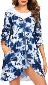 Sudadera con capucha y cremallera personalizada, mezcla de poliéster/algodón, antibacteriana, transpirable, con cremallera, felpa francesa, estilo vintage, lavado ácido, para hombre - Product Image 2