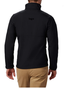 Chaqueta de concha blanda para hombre, chaqueta con cierre de cremallera importada de 100% poliéster, lavado a máquina - Product Image 6