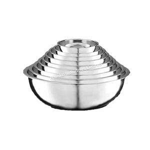 เป็นมิตรกับสิ่งแวดล้อมโมเดิร์นแฟนซีรอบขนาดใหญ่ขายส่งราคาถูกออกแบบเองสแตนเลสคลาสสิกชาม 20 ซม.จากบังคลาเทศ - Product Image 1