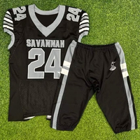 Uniformes de Fútbol Americano Personalizados para Equipos de Club, Uniforme de Fútbol Americano con Bandera de Sarga, Conjunto de Uniforme de Fútbol Americano 7v7