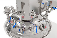 Machine d'émulsification entièrement automatique personnalisée en usine, équipement d'émulsification sous vide, élévateur hydraulique 250 kg, garantie 1 an