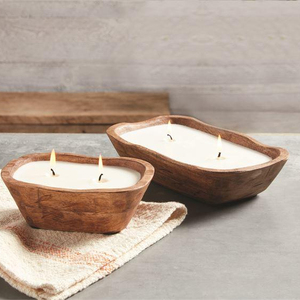 Rustic Handcrafted Wooden Dough Bowls Large Hand Craved Design Wooden <strong>Candle</strong> <strong>Holders</strong> for <strong>Candle</strong> Making Bowls Supplier <strong>Indian</strong> - Product Image 5