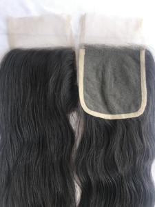 La mejor calidad, precio de fábrica al por mayor, extensión de cabello humano con cierre de encaje 4x4 ondulado Natural de templo indio crudo negro para mujeres vendedor - Product Image 3