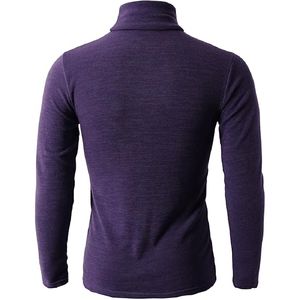 Pull en polyester tricoté à manches longues de style pour hommes Pull en polyester à col rond personnalisé 2025 - Product Image 2