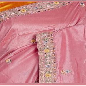 Chemisier de style indien tissé à la main broderie à la main lourde Zari paillettes pur fil Saree mariage traditionnel fêtes Festival - Product Image 1