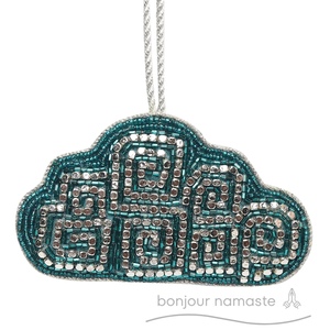 Giocattolo fatto a mano decorazione dell'albero di festa con ornamento di natale festivo e sognante - Product Image 1
