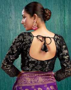 Hermosa Blusa de Seda Dola India-Pakistaní para Fiestas, Bodas, Eventos Tradicionales y Casuales - Product Image 6