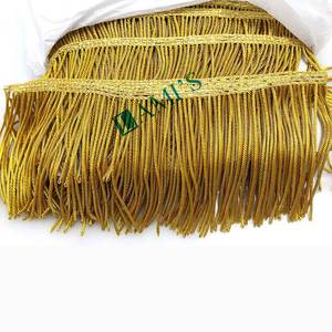 OEM Wholesale French Fringe Top Quality Custom Wire <b>Tassel</b> Fringe High Quality Metallic Bullion Fringe Textile <b>Trim</b> - Product Image 5