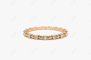 Bague de mariage d'éternité complète en diamant naturel brillant la plus vendue pour les femmes bague d'éternité en diamant véritable Unique empilable - Product Image 2