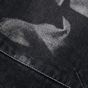 Kivotech veste en jean vintage pour homme tissu personnalisé respirant coupe-vent avec fermeture à glissière grande taille style décontracté pour l'hiver - Product Image 5