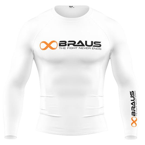 Camisa de compresión BJJ MMA de manga larga para hombre Rashguard Essentials para entrenamiento - Product Image 4