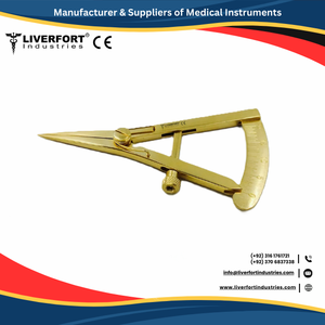 Calibrador Castroviejo de titanio, calibre de medición de Oftalmología recto extendido de 20mm, instrumentos de diagnóstico de acero inoxidable alemán CE - Product Image 3