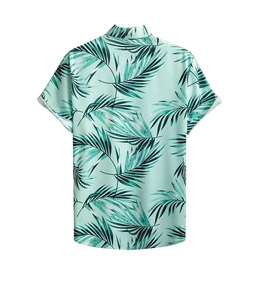 เสื้อเชิ้ตแขนสั้นฮาวายพิมพ์ลายสำหรับผู้ชายเสื้อผ้าแนวสตรีท - Product Image 4