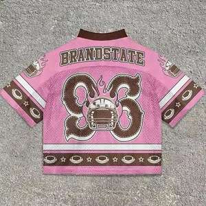 Maillot de football américain Mode personnalisée Hommes Jeunes Équipe Mesh Design Maillot de football américain - Product Image 4