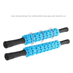 Rouleau de massage musculaire portatif pour femmes, outil de massage des tissus profonds pour le dos, les jambes, le corps et la récupération musculaire après le yoga - Product Image 5