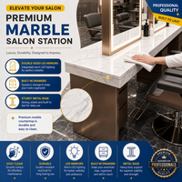 Meubles de salon, chaise de salon de coiffure, présentoir LED, mobilier d'extérieur, présentoir à parfums, vitrine, présentoir personnalisé pour maquillage et ongles