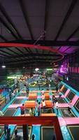 Aire de jeux intérieure, équipement de jeu souple, fosse à balles, toboggan, trampoline, violet, résidentiel, jouets pour bébés et enfants, parc d'aventure sportif, sans BPA