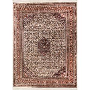 Alfombras de Lana Anudadas a Mano Aalam Pae-4968, Color Marfil, Estilo Persa, Hechas a Mano, con Medallón Tabriz, Rectangulares, para Decoración de Salas de Estar Juveniles - Product Image 1