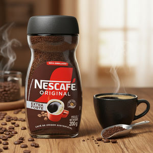 Café instantané Nescafé Original décaféiné 100g, prix d'usine, vente chaude, arôme riche, goût doux, sans caféine, café soluble - Product Image 4