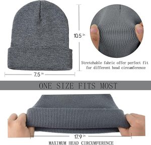 Gorro de invierno de punto con estilo para hombres y mujeres, gorro suave y cálido, perfecto para deportes de viaje al aire libre y uso en clima frío - Product Image 3
