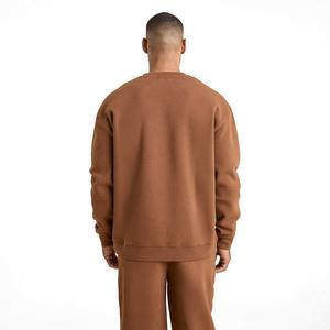 100% algodón personalizado 2 piezas Jogger conjunto algodón cuello redondo pulóver sudaderas para invierno ligero para hombres al por mayor - Product Image 4