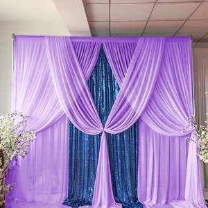 चिफऑन पृष्ठभूमि पर्दा-2 पैनल शादी की पृष्ठभूमि ड्राप - Product Image 1