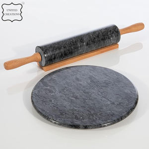 Rodillo de madera natural de 10 pulgadas al por mayor, barril de mármol ecosostenible de lujo para el hogar, cocina, material de piedra - Product Image 6