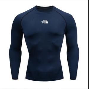 Camiseta transpirable de manga larga para hombre Rush Guard Compression Gym Fitness, ropa deportiva ajustada de secado rápido para correr, entrenamiento - Product Image 5